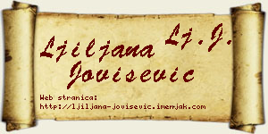 Ljiljana Jovišević vizit kartica